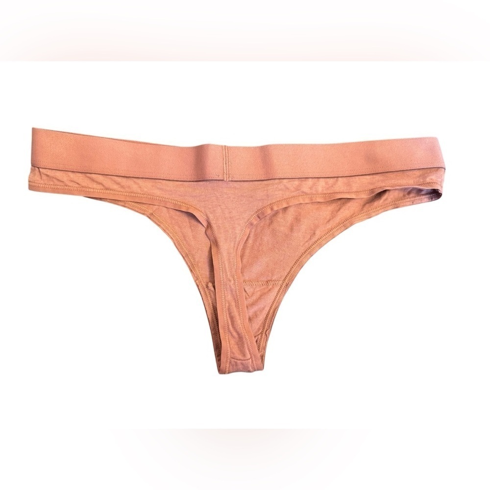 Victoria’s Secret Brown Logo Embellished Thong Women’s Size Small NWT - Picture 2 of 9